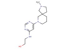 2-{[6-(2-methyl-2,7-diazaspiro[4.5]dec-7-yl)pyrimidin-4-yl]amino}ethanol