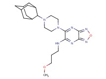 6-[4-(2-adamantyl)-1-piperazinyl]-N-(3-methoxypropyl)[1,2,5]oxadiazolo[3,4-b]pyrazin-5-amine