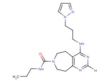 N-propyl-4-{[3-(1H-pyrazol-1-yl)propyl]amino}-5,6,8,9-tetrahydro-7H-pyrimido[4,5-d]azepine-7-carboxamide