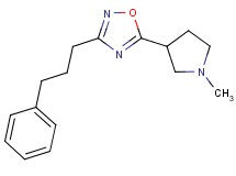 5-(1-methyl-3-pyrrolidinyl)-3-(3-phenylpropyl)-1,2,4-oxadiazole
