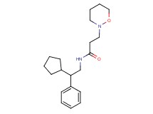 N-(2-cyclopentyl-2-phenylethyl)-3-(1,2-oxazinan-2-yl)propanamide