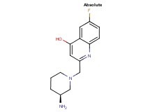 2-{[(3S)-3-amino-1-piperidinyl]methyl}-6-fluoro-4-quinolinol dihydrochloride