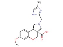 (3aR*,9bR*)-7-methoxy-2-[(4-methyl-1H-imidazol-2-yl)methyl]-1,2,3,9b-tetrahydrochromeno[3,4-c]pyrrole-3a(4H)-carboxylic acid