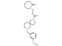 1-{3-[7-(3-methoxybenzyl)-2,7-diazaspiro[4.5]dec-2-yl]-3-oxopropyl}-2-azepanone