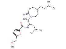 5-(methoxymethyl)-N-{3-methyl-1-[7-(3-methylbutyl)-6,7,8,9-tetrahydro-5H-[1,2,4]triazolo[4,3-d][1,4]diazepin-3-yl]butyl}-2-furamide