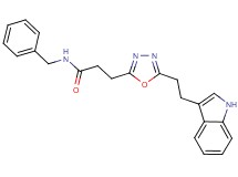 N-benzyl-3-{5-[2-(1H-indol-3-yl)ethyl]-1,3,4-oxadiazol-2-yl}propanamide