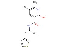 2-hydroxy-5,6-dimethyl-N-[1-methyl-2-(3-thienyl)ethyl]nicotinamide