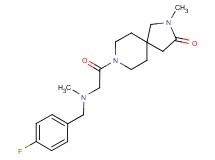 8-[N-(4-fluorobenzyl)-N-methylglycyl]-2-methyl-2,8-diazaspiro[4.5]decan-3-one