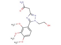 2-[1-(2-hydroxyethyl)-5-(2,3,4-trimethoxyphenyl)-1H-1,2,4-triazol-3-yl]acetamide