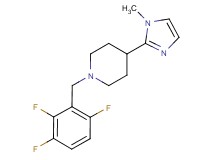 4-(1-methyl-1H-imidazol-2-yl)-1-(2,3,6-trifluorobenzyl)piperidine