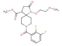 methyl 8-(2,3-difluorobenzoyl)-1-(2-methoxyethoxy)-2-oxo-1,8-diazaspiro[4.5]decane-4-carboxylate