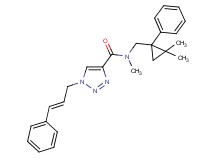 N-[(2,2-dimethyl-1-phenylcyclopropyl)methyl]-N-methyl-1-[(2E)-3-phenyl-2-propen-1-yl]-1H-1,2,3-triazole-4-carboxamide