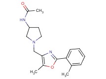 N-(1-{[5-methyl-2-(2-methylphenyl)-1,3-oxazol-4-yl]methyl}pyrrolidin-3-yl)acetamide
