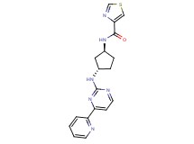 N-((1S*,3S*)-3-{[4-(2-pyridinyl)-2-pyrimidinyl]amino}cyclopentyl)-1,3-thiazole-4-carboxamide