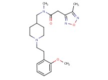 N-({1-[2-(2-methoxyphenyl)ethyl]-4-piperidinyl}methyl)-N-methyl-2-(4-methyl-1,2,5-oxadiazol-3-yl)acetamide
