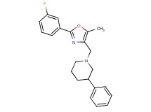 1-{[2-(3-fluorophenyl)-5-methyl-1,3-oxazol-4-yl]methyl}-3-phenylpiperidine
