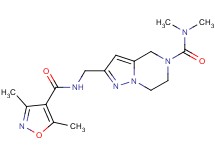 2-({[(3,5-dimethylisoxazol-4-yl)carbonyl]amino}methyl)-N,N-dimethyl-6,7-dihydropyrazolo[1,5-a]pyrazine-5(4H)-carboxamide