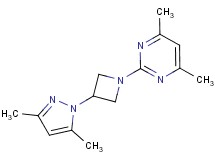 2-[3-(3,5-dimethyl-1H-pyrazol-1-yl)azetidin-1-yl]-4,6-dimethylpyrimidine