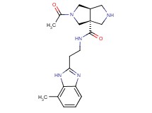 (3aR*,6aR*)-2-acetyl-N-[2-(7-methyl-1H-benzimidazol-2-yl)ethyl]hexahydropyrrolo[3,4-c]pyrrole-3a(1H)-carboxamide