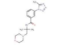 N-[1,1-dimethyl-2-(4-morpholinyl)ethyl]-3-(5-methyl-1H-tetrazol-1-yl)benzamide trifluoroacetate