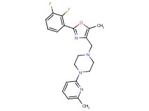 1-{[2-(2,3-difluorophenyl)-5-methyl-1,3-oxazol-4-yl]methyl}-4-(6-methyl-2-pyridinyl)piperazine