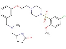 5-{[[3-(2-{4-[(5-chloro-2-methoxyphenyl)sulfonyl]-1-piperazinyl}ethoxy)benzyl](methyl)amino]methyl}-2-pyrrolidinone