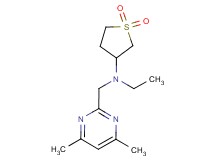 N-[(4,6-dimethyl-2-pyrimidinyl)methyl]-N-ethyltetrahydro-3-thiophenamine 1,1-dioxide