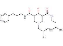 1-isobutyl-N-(3-methylbutyl)-4-oxo-N'-[3-(4-pyridinyl)propyl]-1,4-dihydro-3,5-pyridinedicarboxamide