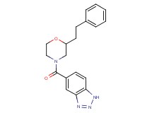 5-{[2-(2-phenylethyl)-4-morpholinyl]carbonyl}-1H-1,2,3-benzotriazole