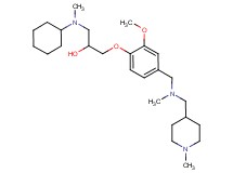1-[cyclohexyl(methyl)amino]-3-[2-methoxy-4-({methyl[(1-methyl-4-piperidinyl)methyl]amino}methyl)phenoxy]-2-propanol