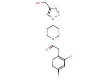 (1-{1-[(2-chloro-4-fluorophenyl)acetyl]-4-piperidinyl}-1H-1,2,3-triazol-4-yl)methanol