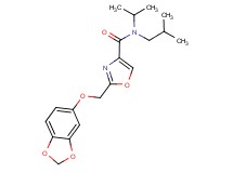 2-[(1,3-benzodioxol-5-yloxy)methyl]-N-isobutyl-N-isopropyl-1,3-oxazole-4-carboxamide