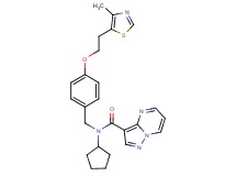 N-cyclopentyl-N-{4-[2-(4-methyl-1,3-thiazol-5-yl)ethoxy]benzyl}pyrazolo[1,5-a]pyrimidine-3-carboxamide