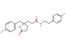 3-[2-(4-chlorobenzyl)-5-oxo-2-pyrrolidinyl]-N-[2-(4-fluorophenyl)ethyl]propanamide