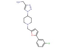 1-[1-(1-{[5-(3-chlorophenyl)-2-furyl]methyl}-4-piperidinyl)-1H-1,2,3-triazol-4-yl]methanamine
