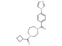 1-(cyclobutylcarbonyl)-4-[4-(1H-imidazol-1-yl)benzoyl]-1,4-diazepane