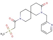 9-[(methylsulfonyl)acetyl]-2-(pyridin-2-ylmethyl)-2,9-diazaspiro[5.5]undecan-3-one