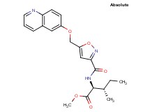 methyl N-({5-[(6-quinolinyloxy)methyl]-3-isoxazolyl}carbonyl)-L-isoleucinate
