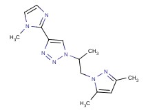 1-[2-(3,5-dimethyl-1H-pyrazol-1-yl)-1-methylethyl]-4-(1-methyl-1H-imidazol-2-yl)-1H-1,2,3-triazole