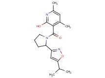 3-{[2-(5-isopropyl-3-isoxazolyl)-1-pyrrolidinyl]carbonyl}-4,6-dimethyl-2-pyridinol