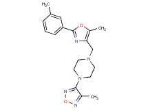 1-{[5-methyl-2-(3-methylphenyl)-1,3-oxazol-4-yl]methyl}-4-(4-methyl-1,2,5-oxadiazol-3-yl)piperazine