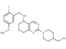 (1-{5-[(2-fluoro-5-methoxybenzyl)amino]-5,6,7,8-tetrahydro-2-quinazolinyl}-4-piperidinyl)methanol