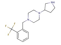 1-(3-pyrrolidinyl)-4-[2-(trifluoromethyl)benzyl]piperazine dihydrochloride