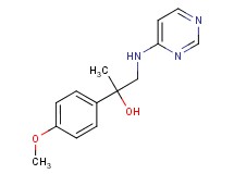 2-(4-methoxyphenyl)-1-(pyrimidin-4-ylamino)propan-2-ol