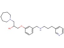 1-(1-azepanyl)-3-[3-({[3-(3-pyridinyl)propyl]amino}methyl)phenoxy]-2-propanol