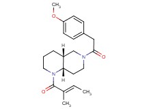 (4aR*,8aS*)-6-[(4-methoxyphenyl)acetyl]-1-[(2E)-2-methyl-2-butenoyl]decahydro-1,6-naphthyridine