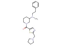 N-methyl-N-(2-phenylethyl)-1-{[2-(1-pyrrolidinylmethyl)-1,3-thiazol-5-yl]carbonyl}-3-piperidinamine