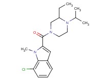 7-chloro-2-[(3-ethyl-4-isopropyl-1-piperazinyl)carbonyl]-1-methyl-1H-indole