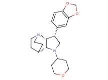 (3R*,3aR*,7aR*)-3-(1,3-benzodioxol-5-yl)-1-(tetrahydro-2H-pyran-4-yl)octahydro-4,7-ethanopyrrolo[3,2-b]pyridine
