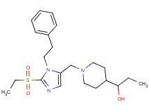 1-(1-{[2-(ethylsulfonyl)-1-(2-phenylethyl)-1H-imidazol-5-yl]methyl}-4-piperidinyl)-1-propanol